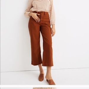 Madewell slim emmett wide leg pants